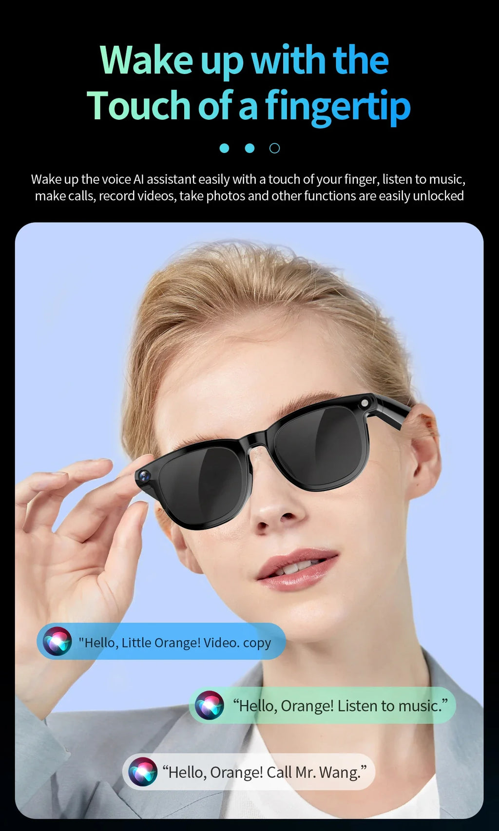 Smart 4K AI Glasses