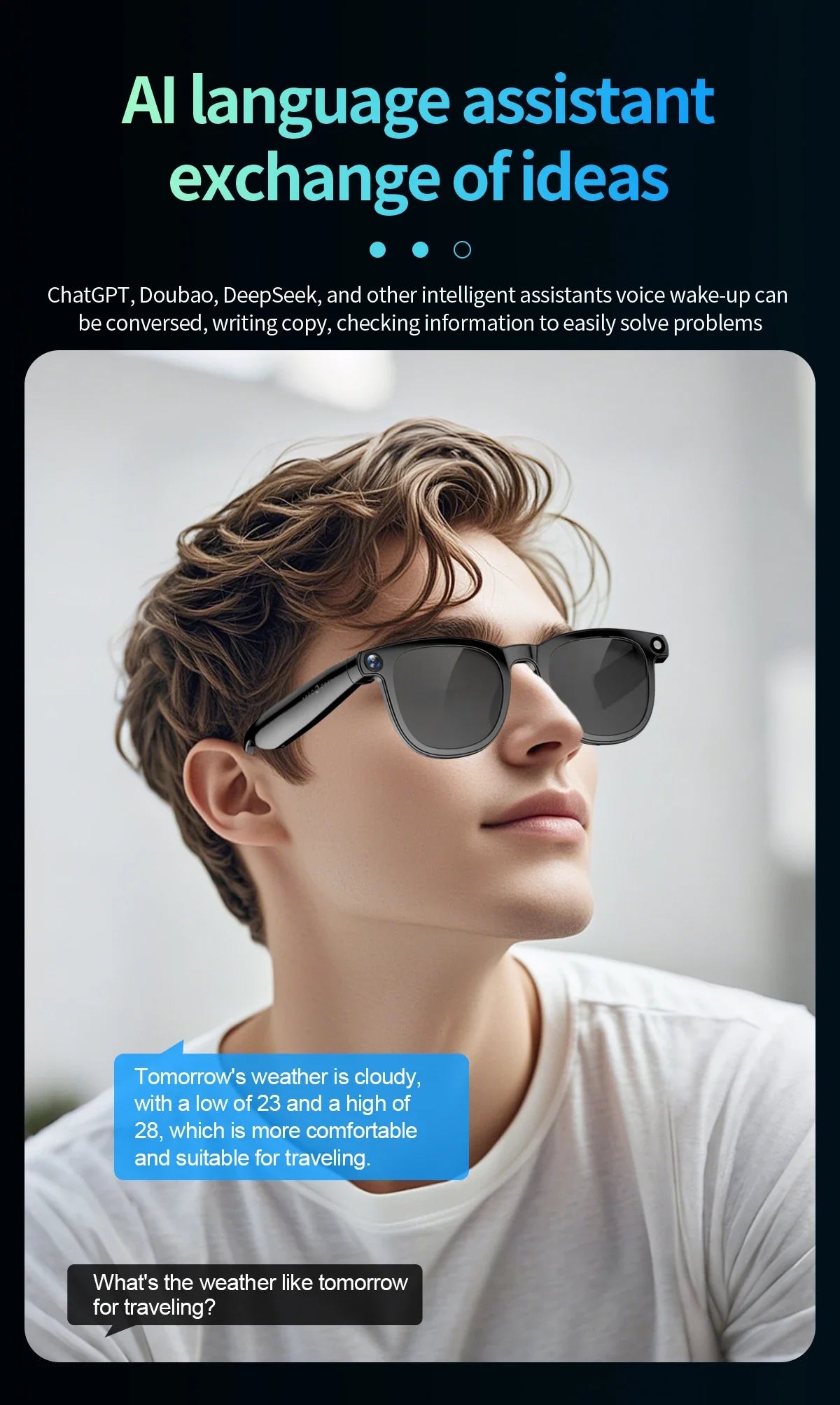 Smart 4K AI Glasses
